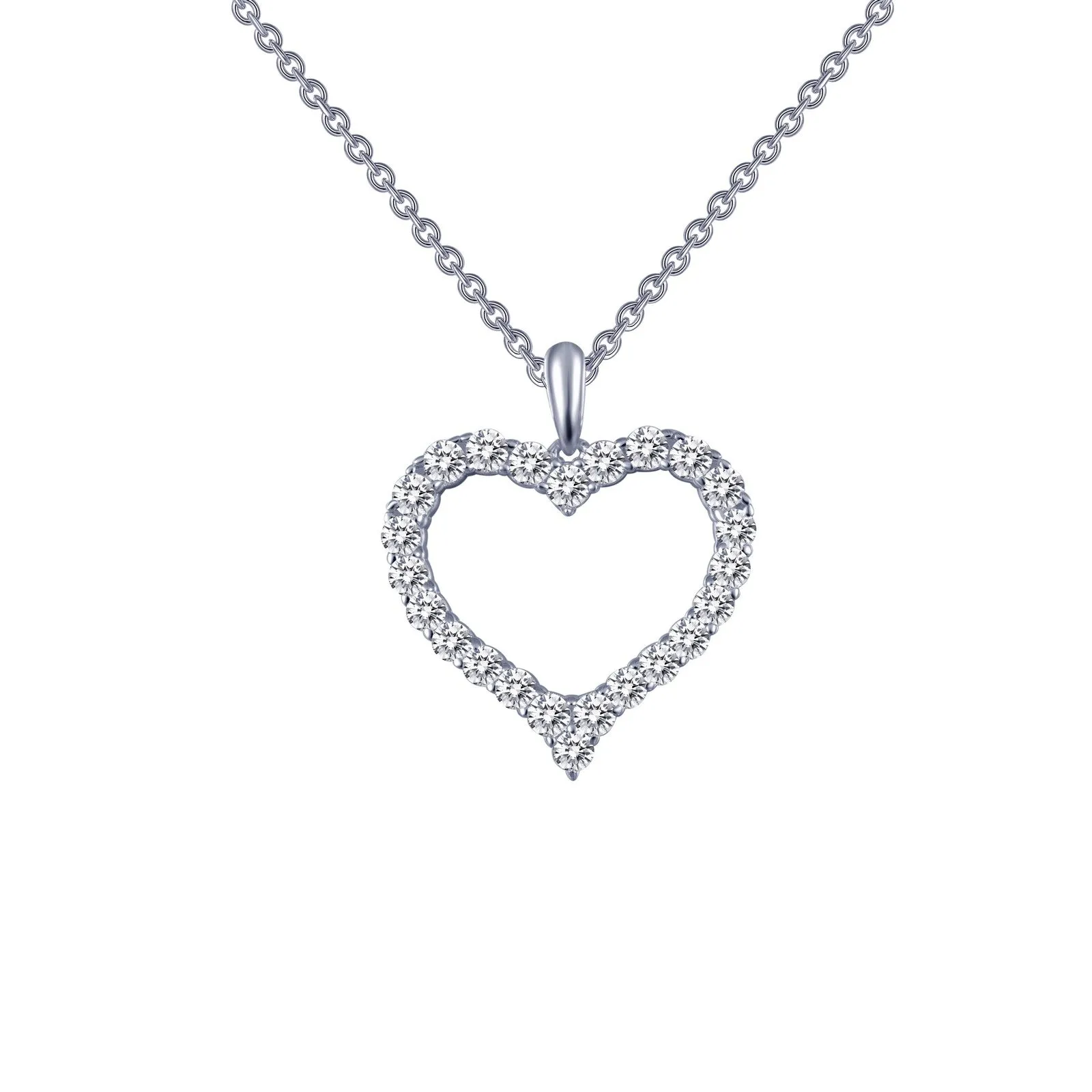 Open Heart Pendant Necklace P0146CLP18