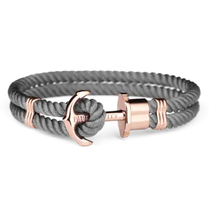 Paul Hewitt Phrep Nylon Rose Gold / Grey Bracelet