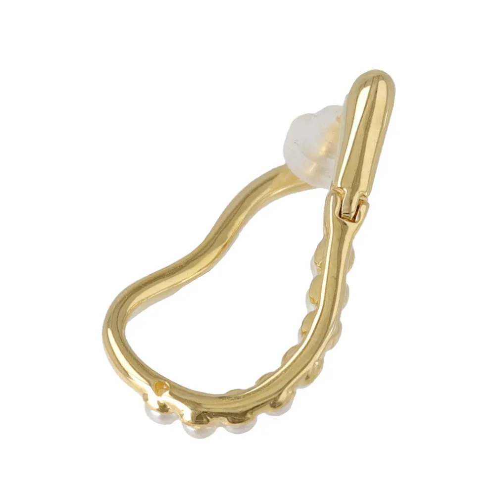 Pearly Hoop Earrings