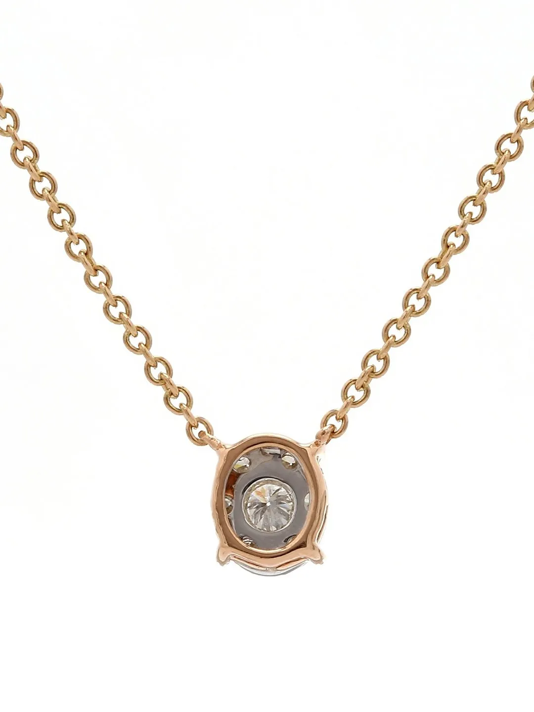 Real Diamond Illusion Cluster Pendant With Diamonds by the yard Chain