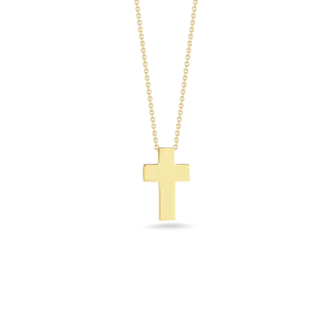 Roberto Coin Tiny Treasures Gold Cross Necklace