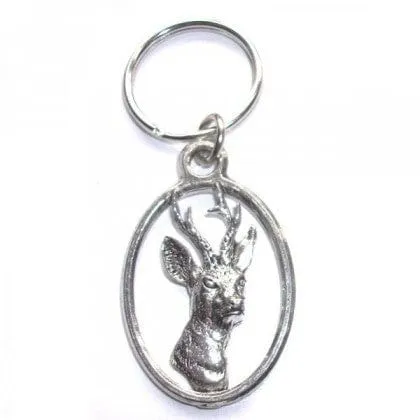 Roe Deer Pewter Key Ring