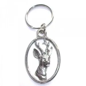Roe Deer Pewter Key Ring