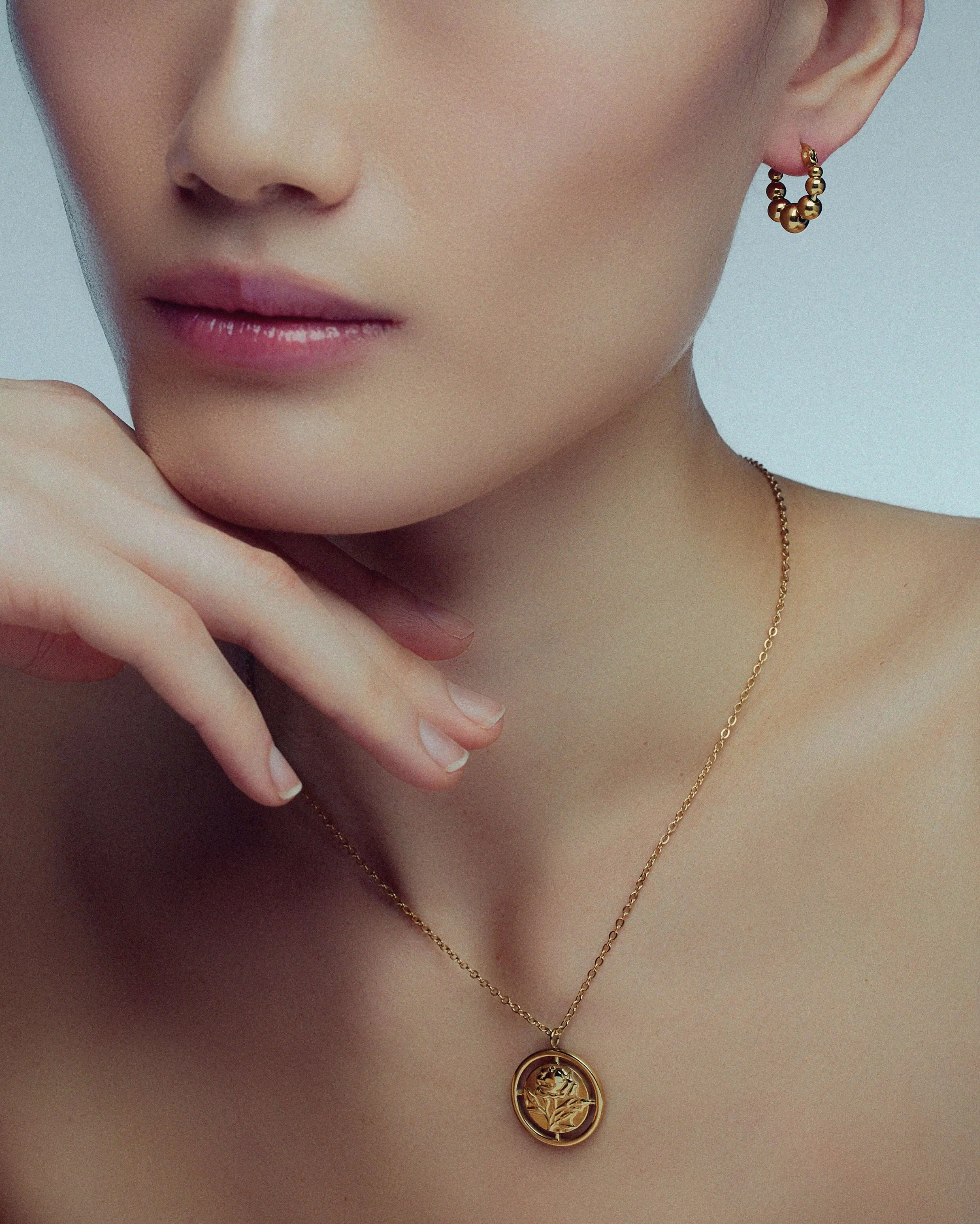 Rose Medallion Necklace