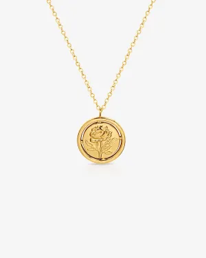 Rose Medallion Necklace