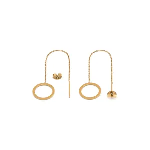 Round Chain Threader Earrings