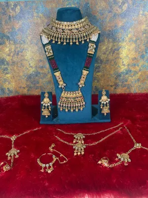 Royal Gold Plated Copper Full Bridal Jewellery Set