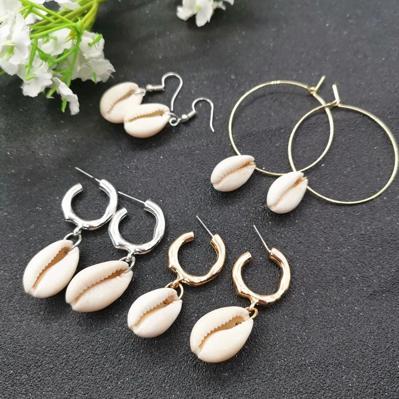 Save Sea Animals Jewelry | Drop SeaShell Earrings