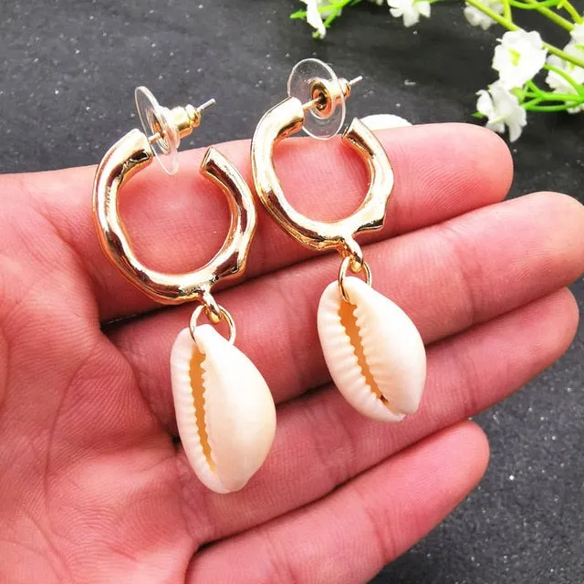 Save Sea Animals Jewelry | Drop SeaShell Earrings