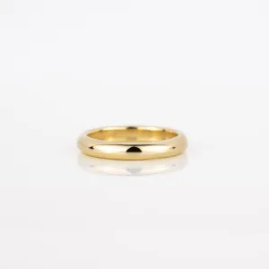 Simple 3mm Gold Wedding Ring