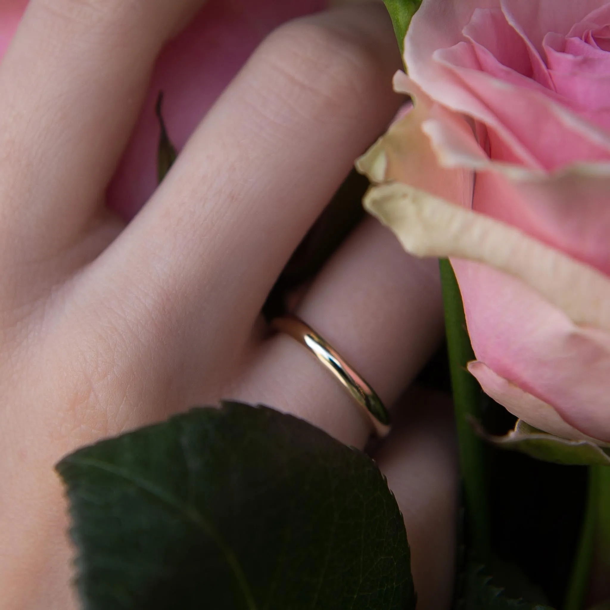 Simple 3mm Gold Wedding Ring