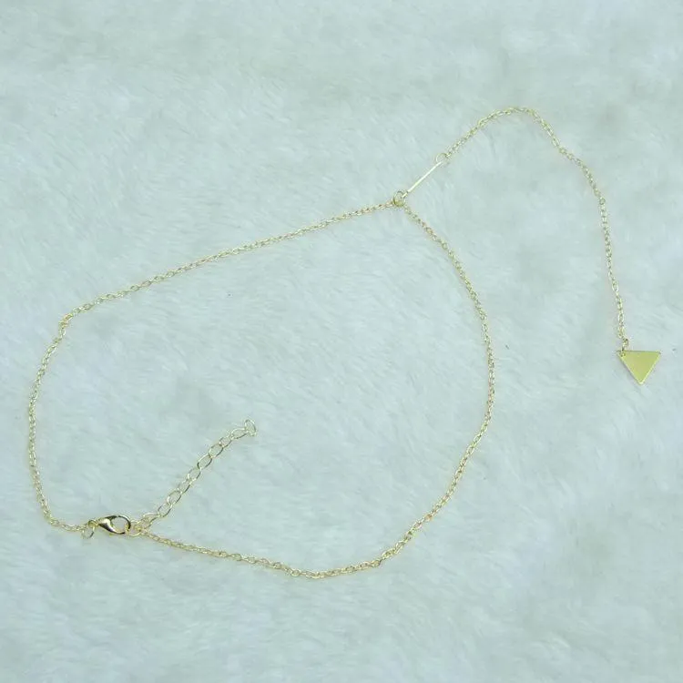 Solid Color Pendant Necklace For Women