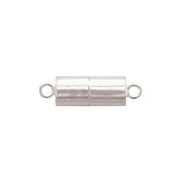 Sterling Silver 6x12mm Magnetic Barrel Clasp