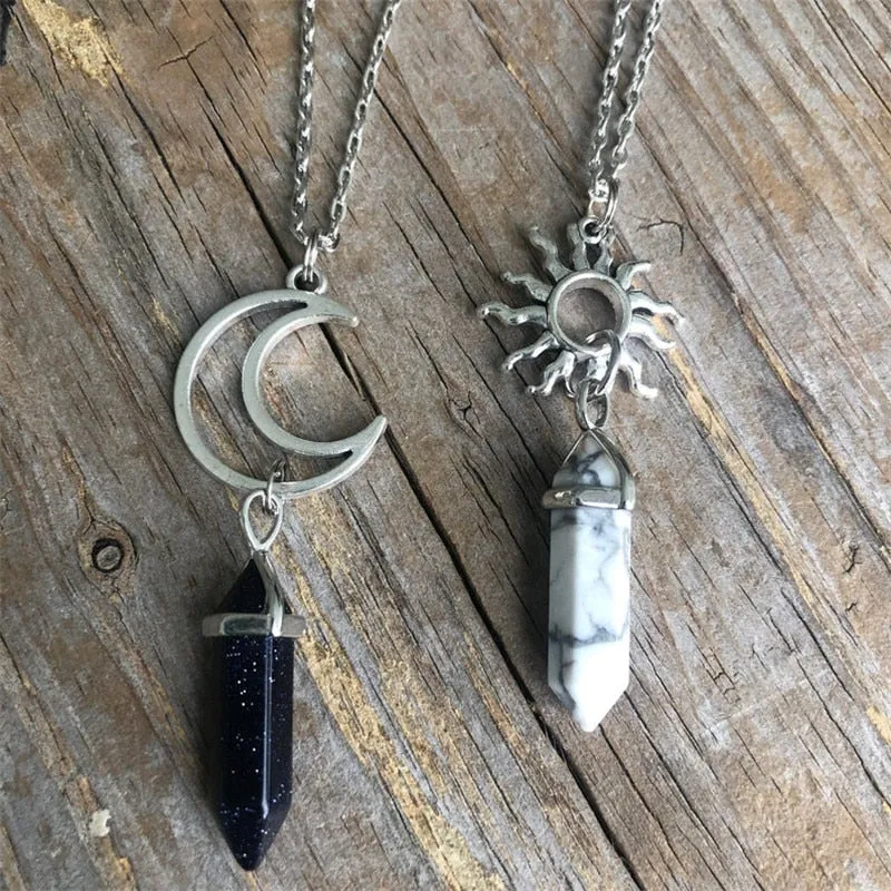 Sun and Moon Necklaces