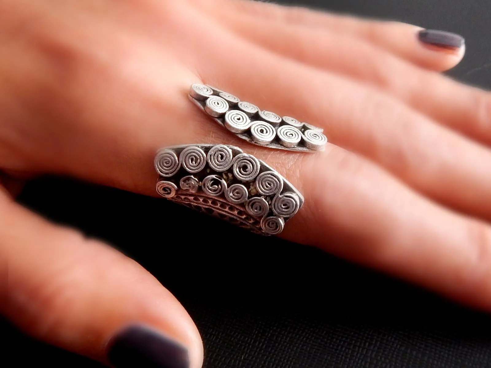Sun Spiral Ring