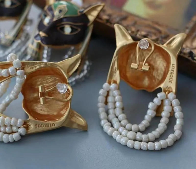 TEEK - Egyptian Cat Earrings