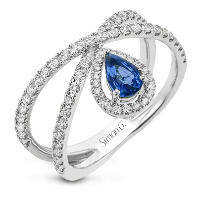 Tempera Color Ring In 18k Gold With Diamonds LR2264 WHITE 18K SEMI