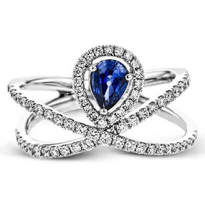 Tempera Color Ring In 18k Gold With Diamonds LR2264 WHITE 18K SEMI