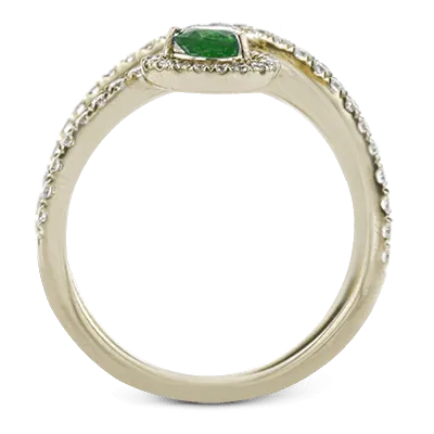 Tempera Color Ring In 18k Gold With Diamonds LR2264 WHITE 18K SEMI
