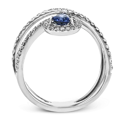 Tempera Color Ring In 18k Gold With Diamonds LR2264 WHITE 18K SEMI