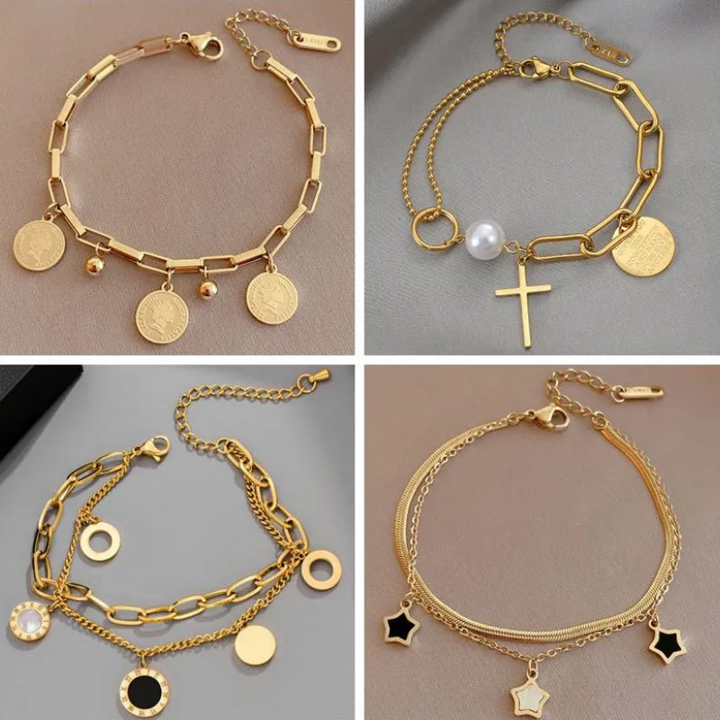 Timeless Stainless Steel Link Chain Fashion Jewelry Bracelets