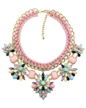 Trendy Bib Style Pendant Necklace