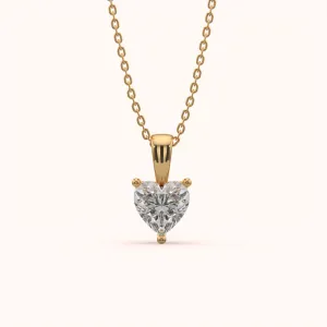 Trendy Heart Silver Pendant