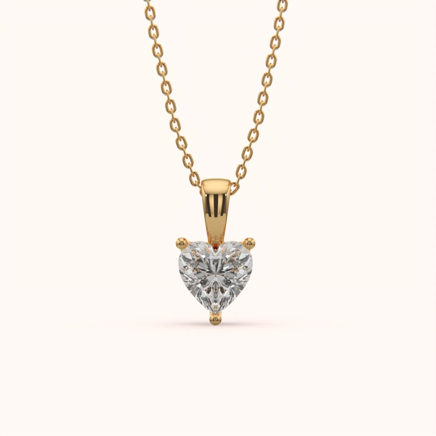 Trendy Heart Silver Pendant