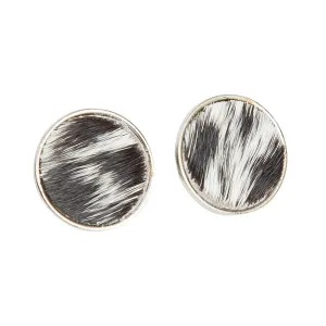 Uganda Cowhide Stud Earrings