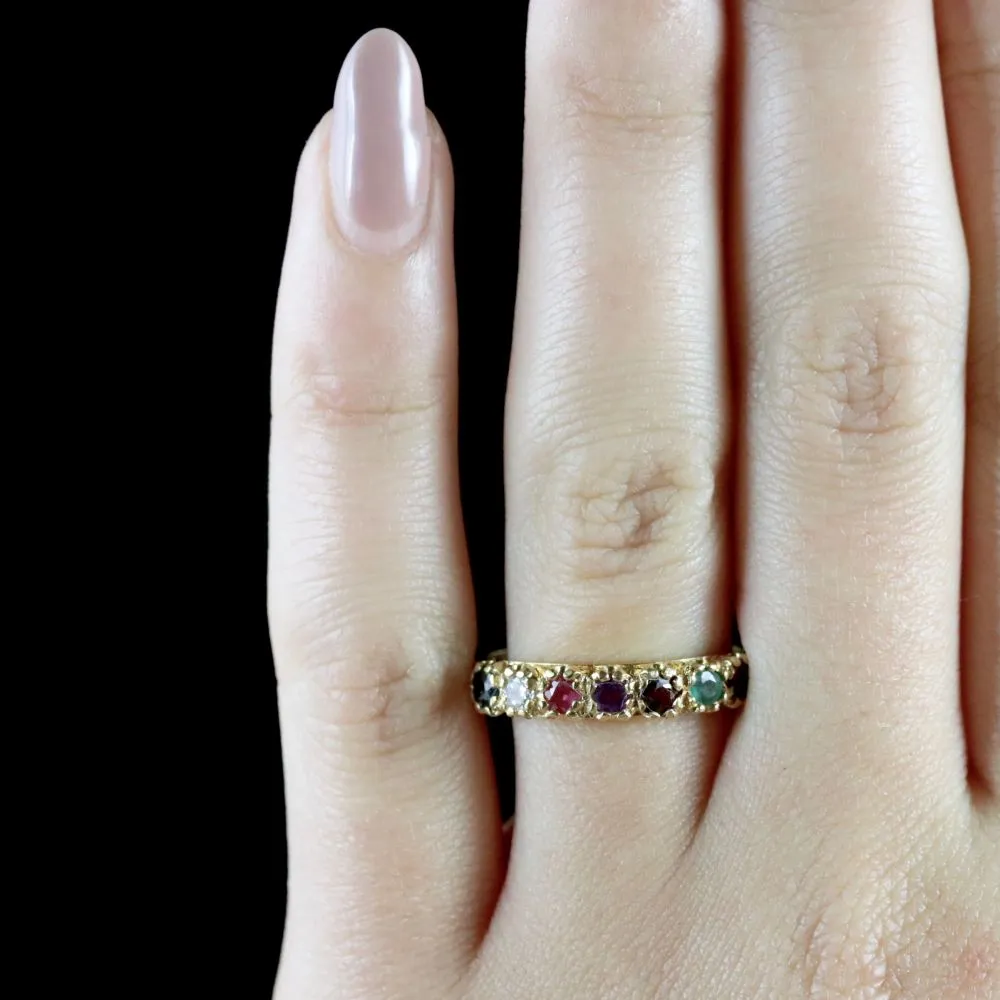 Vintage Regards Ring 18Ct Gold On Silver