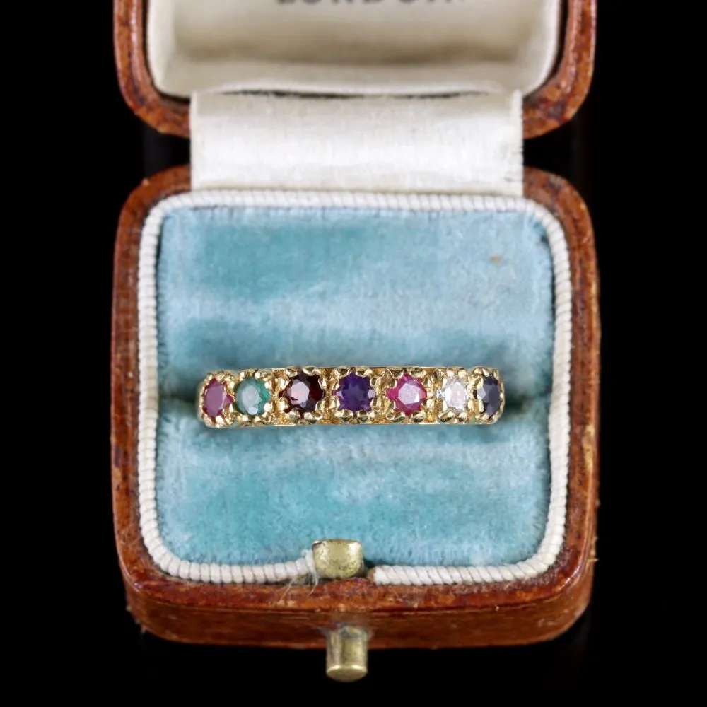 Vintage Regards Ring 18Ct Gold On Silver