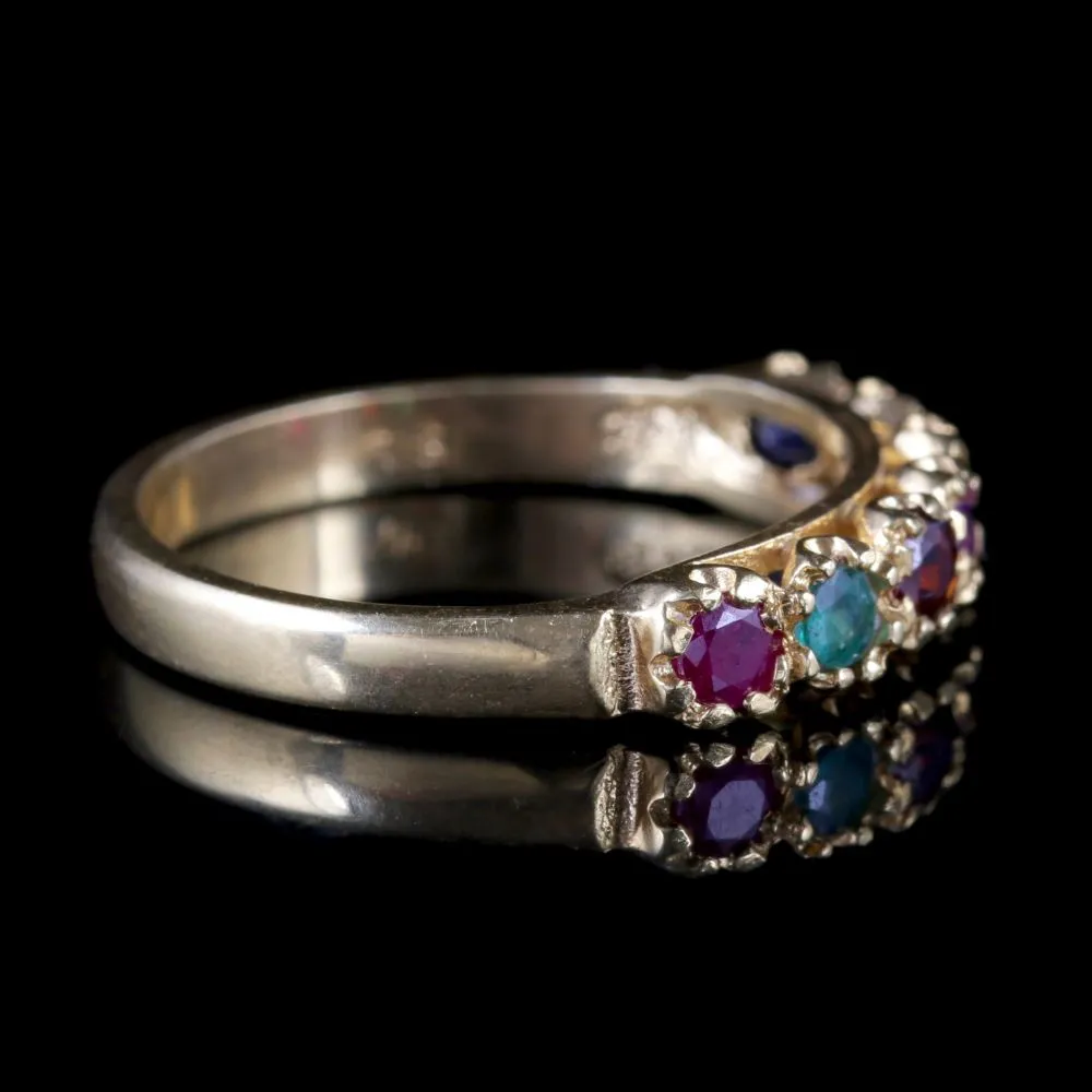 Vintage Regards Ring 18Ct Gold On Silver