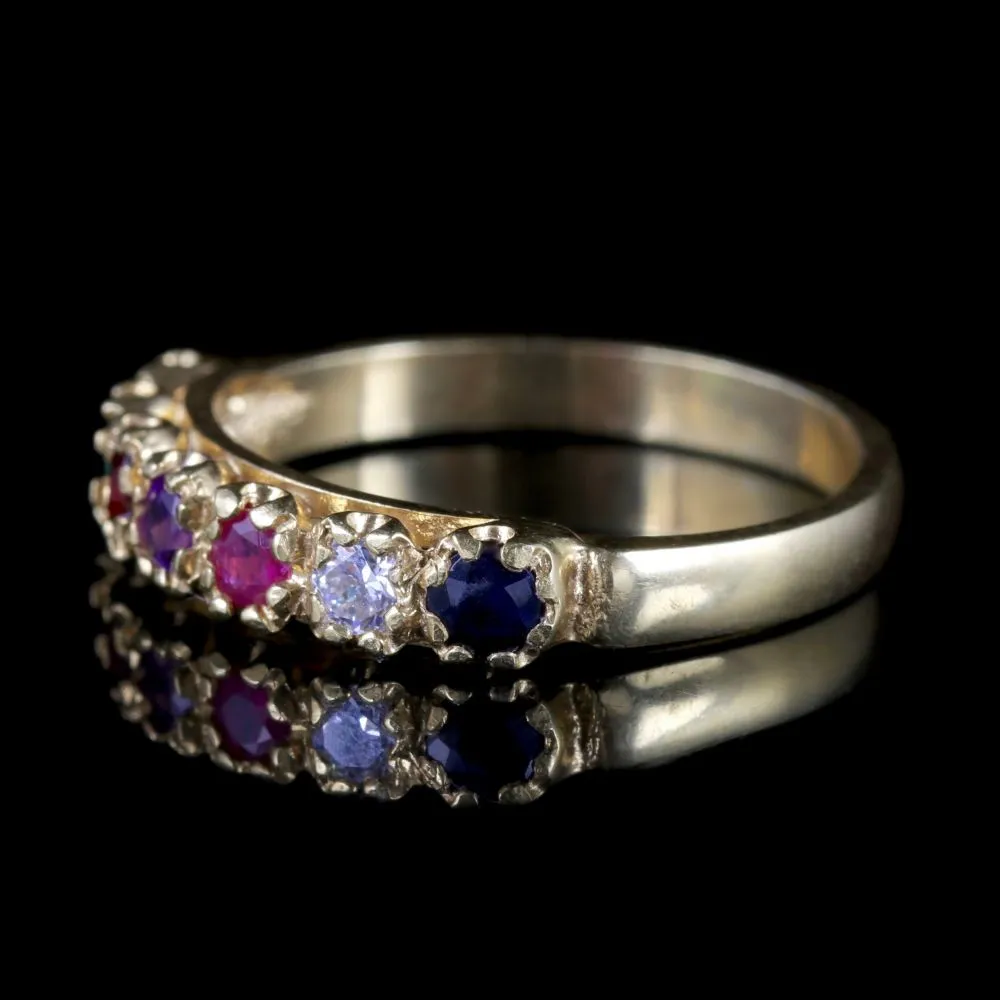 Vintage Regards Ring 18Ct Gold On Silver