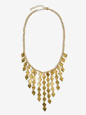 Westside Accessories Gold Spiral Statement Necklace