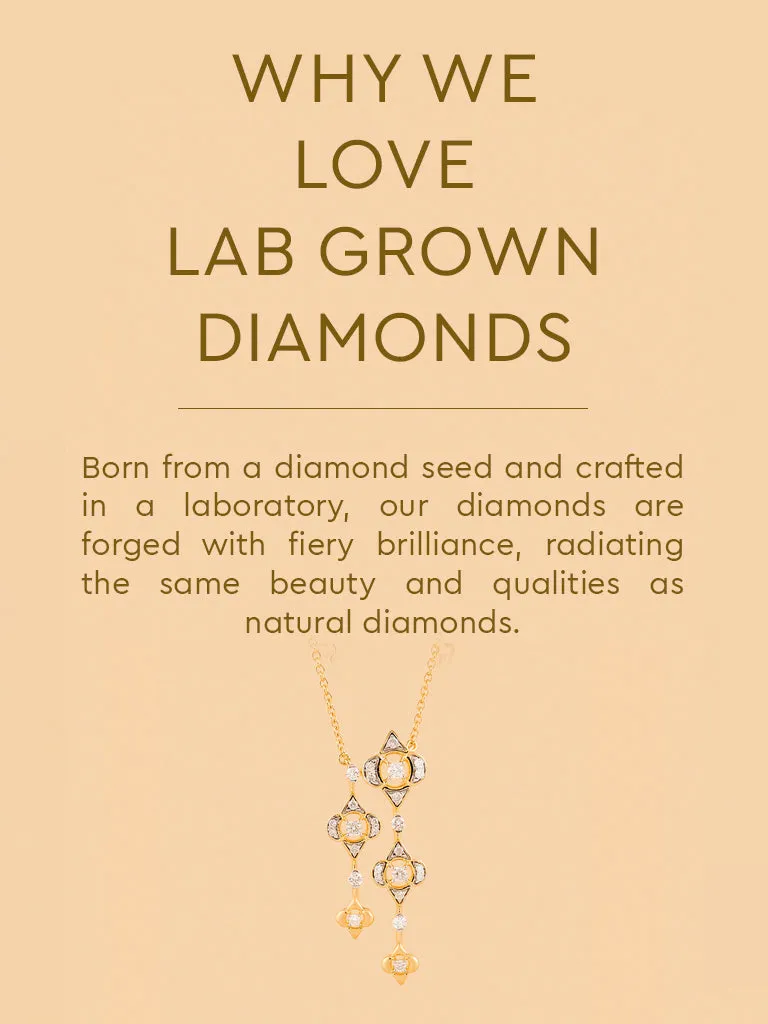Westside X Pome Floral Lab-Diamond Cascade Necklace