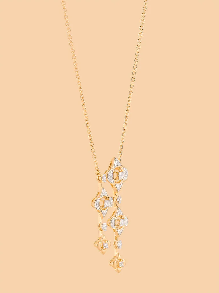 Westside X Pome Floral Lab-Diamond Cascade Necklace