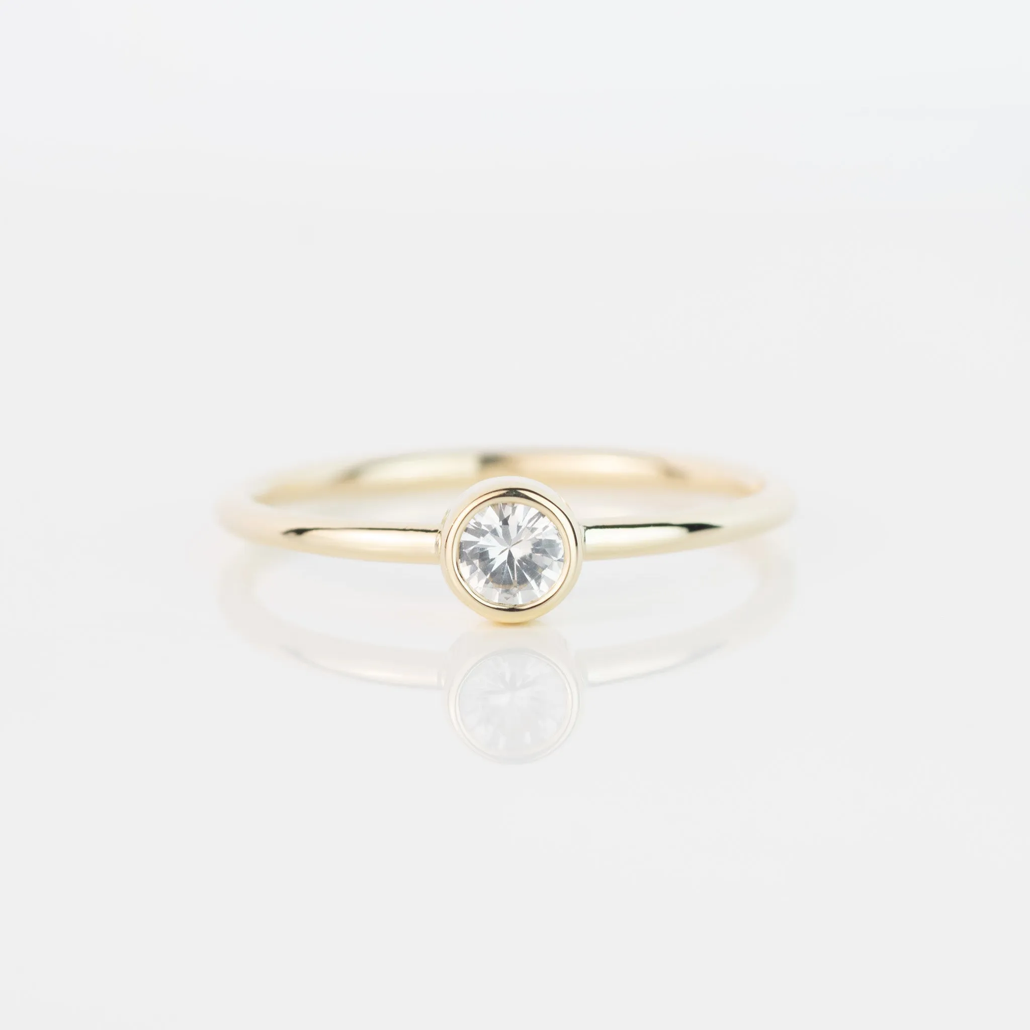 White Sapphire Andromeda Ring