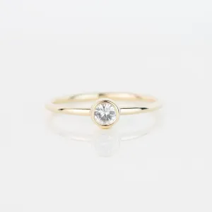 White Sapphire Andromeda Ring