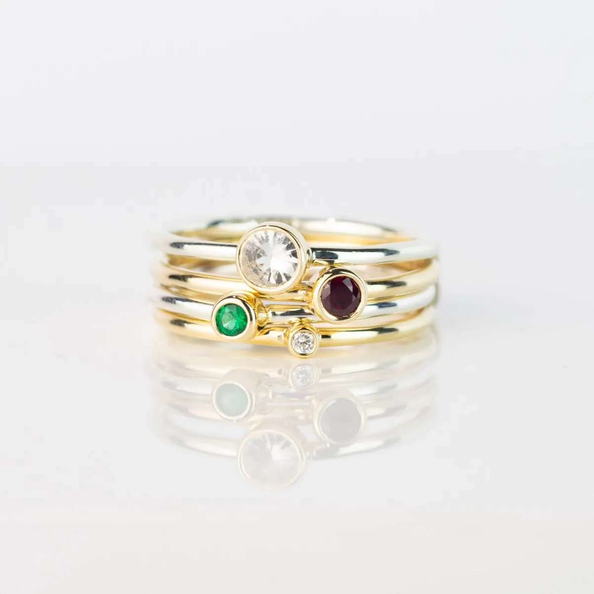 White Sapphire Andromeda Ring