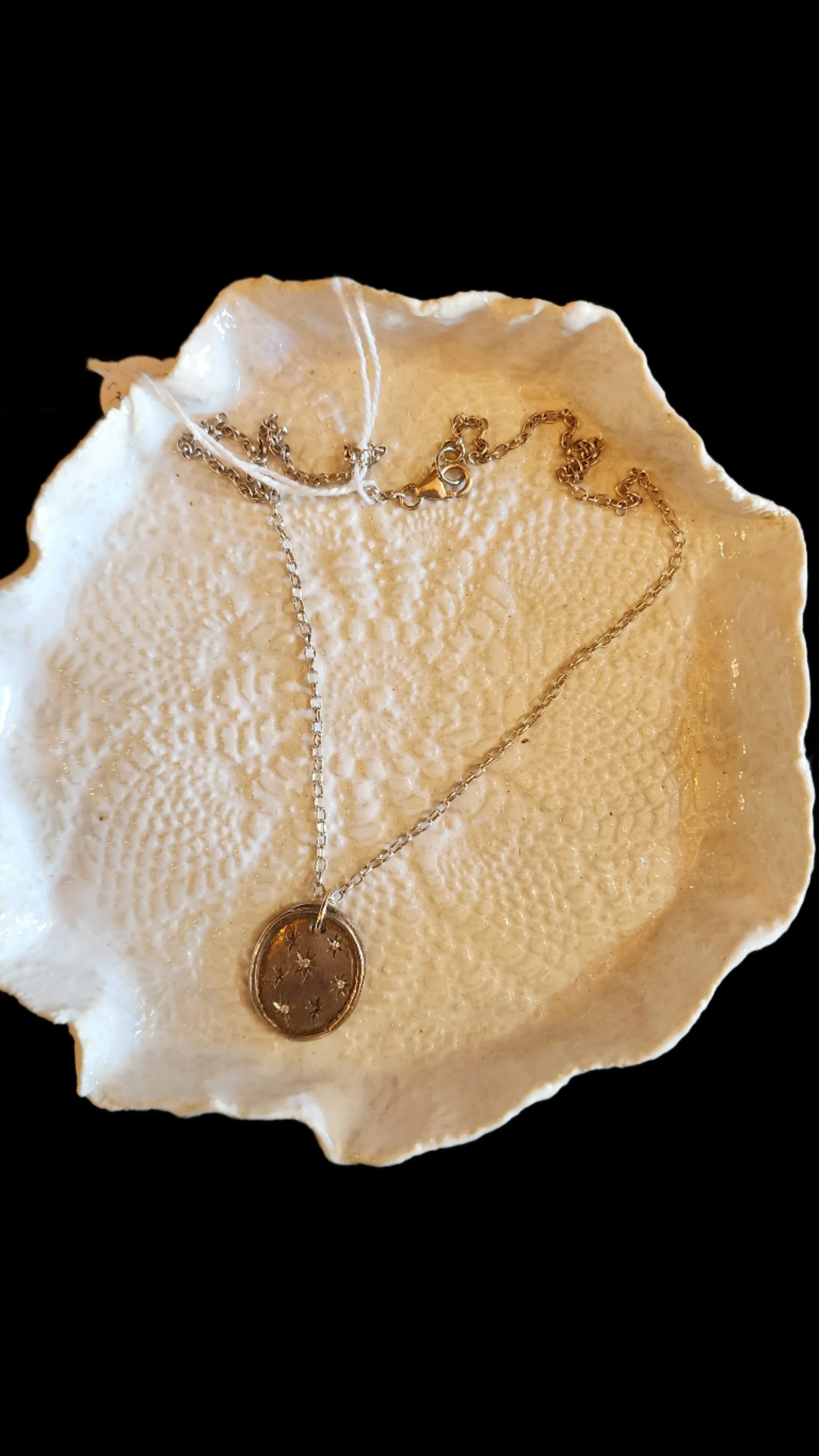 You are born to be a star diamond necklace( Sterling Silver)