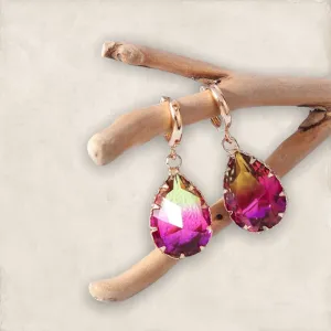 Zircon decor Waterdrop earrings