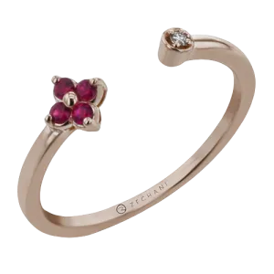ZR2151-R Color Ring in 14k Gold with Diamonds